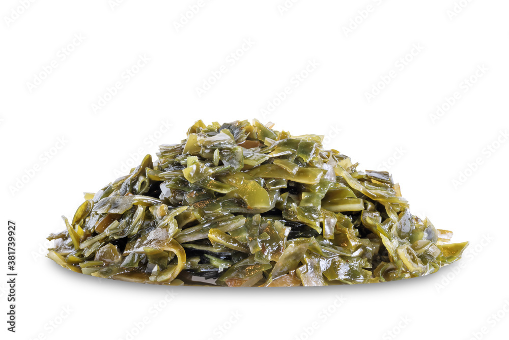 Seaweed on a white isolated background