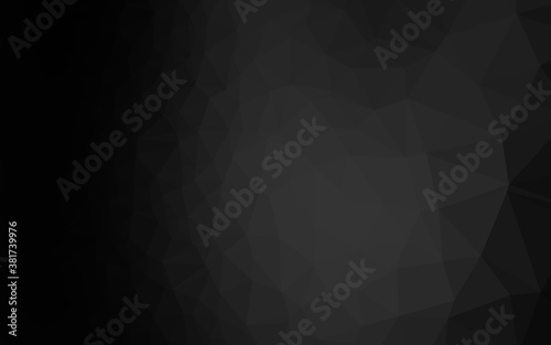 Dark Silver, Gray vector polygon abstract backdrop. Brand new colorful illustration in with gradient. Completely new design for your business.