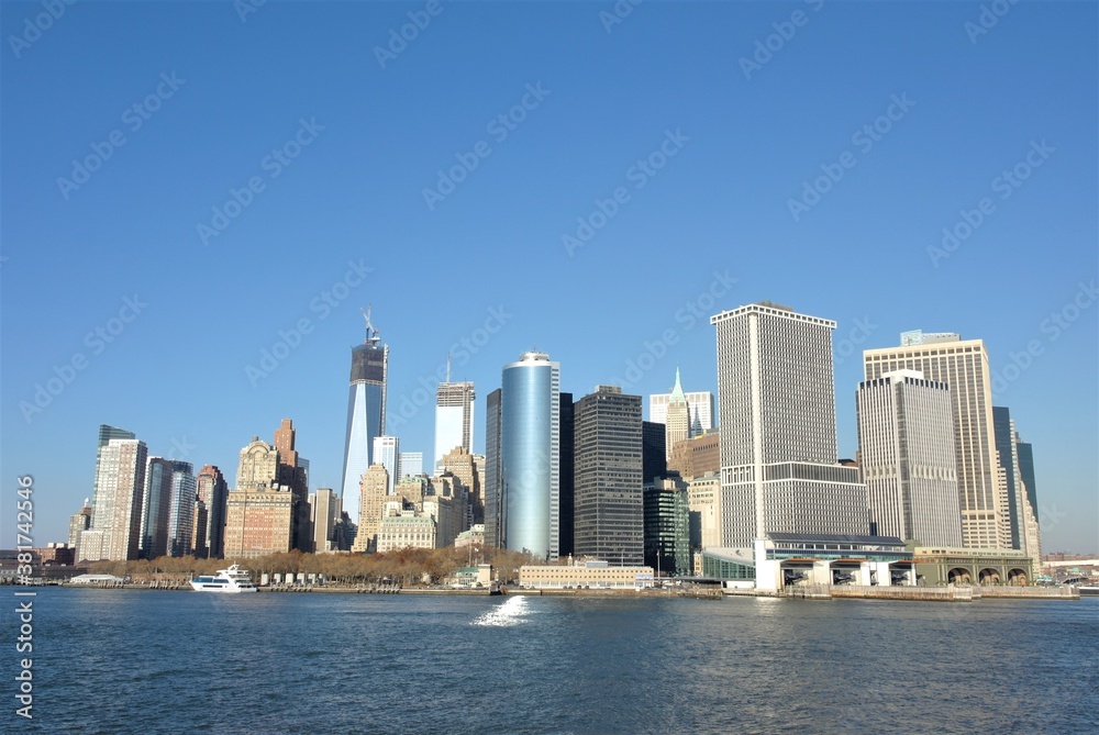 View of New York from the sea