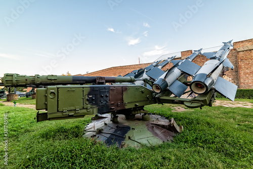 фотографія Belgrade, Serbia-August 27, 2020: Rocket system S-125M Neva-M with four missiles