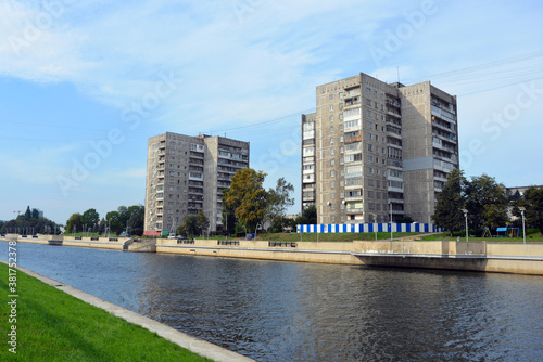 General Karbyshev Embankment, Kaliningrad, Russia - September 28, 2020. photo