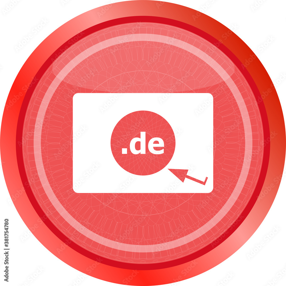 Domain DE sign icon. Top-level internet domain symbol Domain DE sign icon. Top-level internet domain symbol