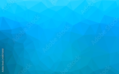 Light BLUE vector polygonal template. Creative illustration in halftone style with gradient. Completely new design for your business.