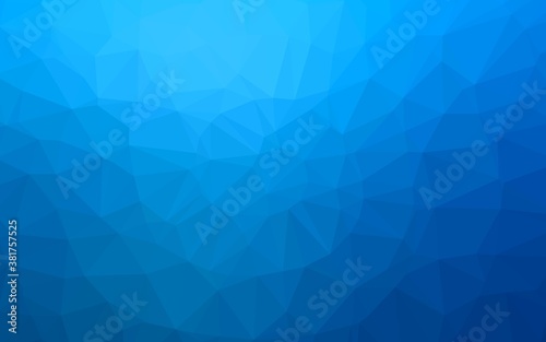 Light BLUE vector polygonal template. A sample with polygonal shapes. Brand new style for your business design.