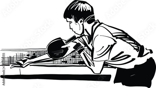 the table tennis players tournament