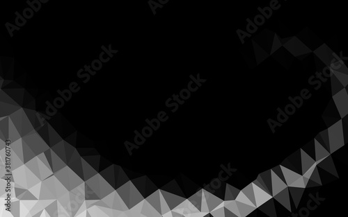 Light Silver, Gray vector blurry triangle pattern. A completely new color illustration in a vague style. Brand new style for your business design.