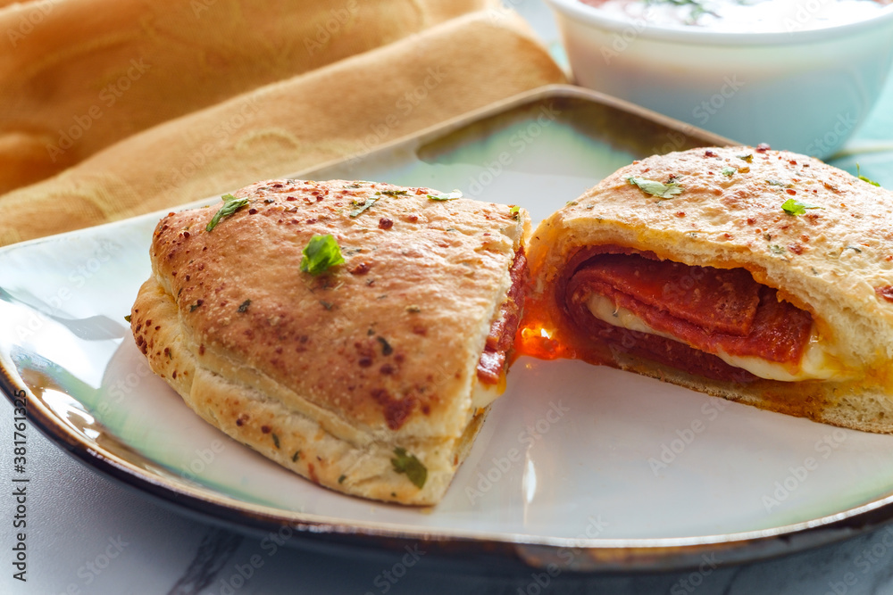 Italian Pepperoni Cheese Calzone Italian Pepperoni Cheese Calzone