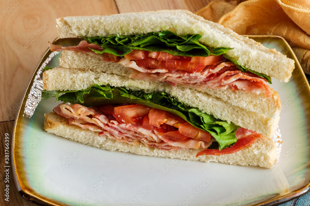 BLT Bacon Lettuce and Tomato Sandwich BLT Bacon Lettuce and Tomato Sandwich