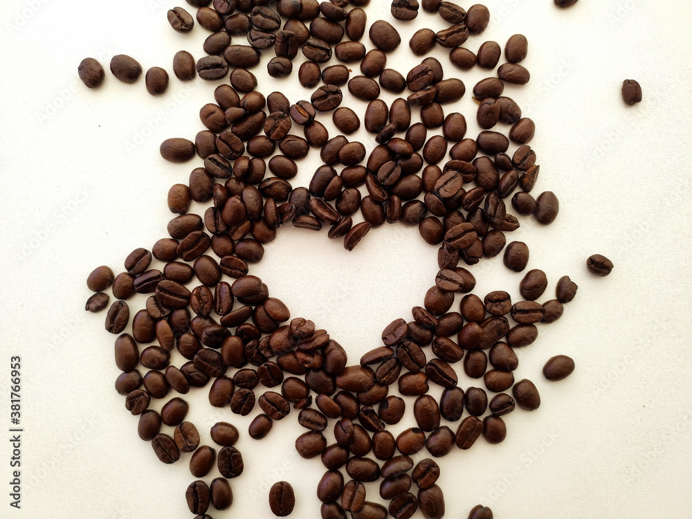 isolated heart shaped coffee beans isolated heart shaped coffee beans