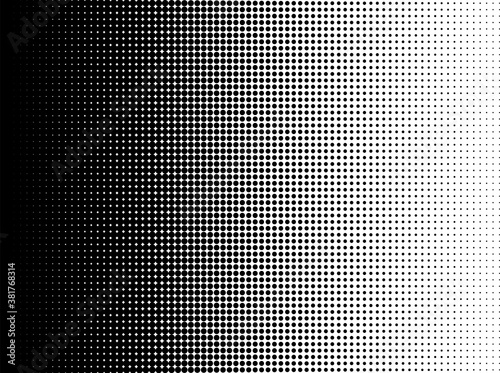 A black and white halftone dots vector texture. Ideal for use as a background image. The vector file contains a background fill layer and a texture layer to enable rapid color scheme changes.