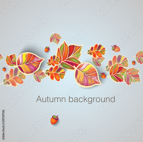 Autumn seamless background