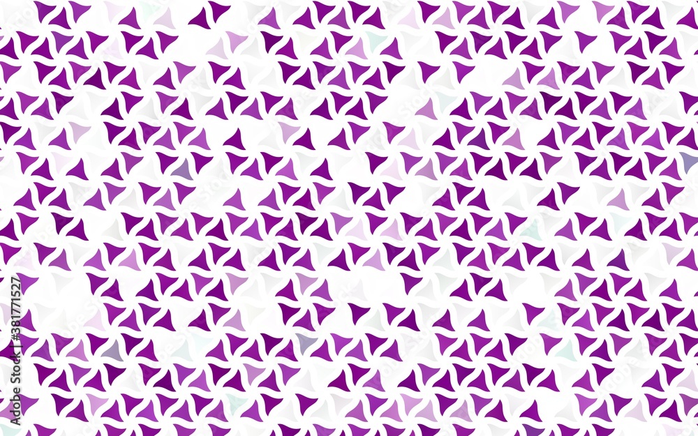Light Purple vector seamless template with crystals, triangles. Abstract gradient illustration with triangles. Pattern for trendy fabric, wallpapers.