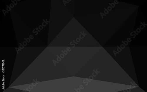 Dark Silver, Gray vector abstract polygonal texture. Creative geometric illustration in Origami style with gradient. Brand new design for your business. © Dmitry