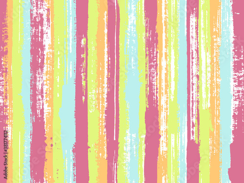 Sloopy gouache vertical lines vector pattern.