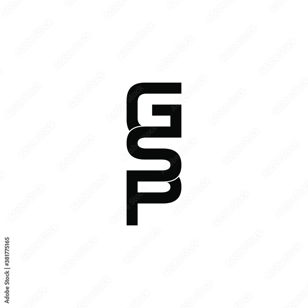 gsp letter original monogram logo design gsp letter original monogram logo design