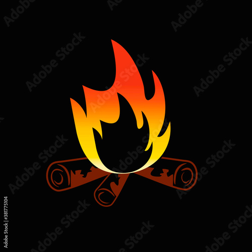 Wood fire