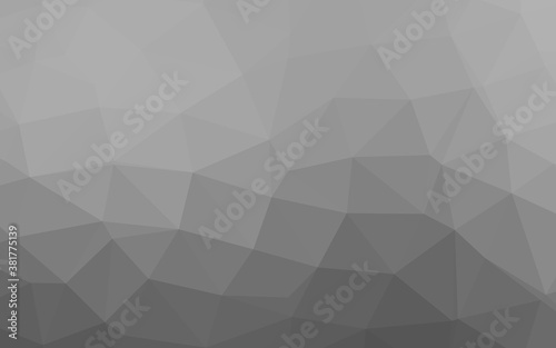 Light Silver, Gray vector triangle mosaic cover. Glitter abstract illustration with an elegant design. Brand new design for your business.