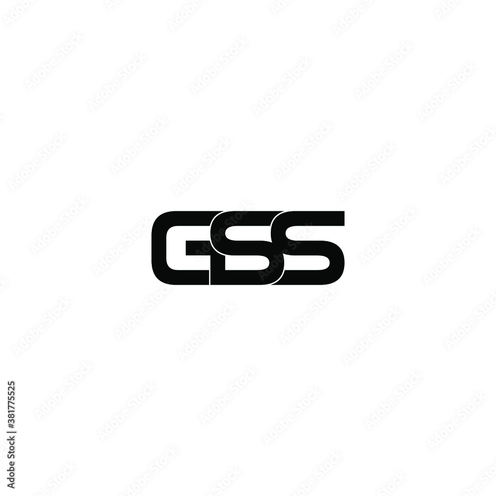 gss letter original monogram logo design gss letter original monogram logo design