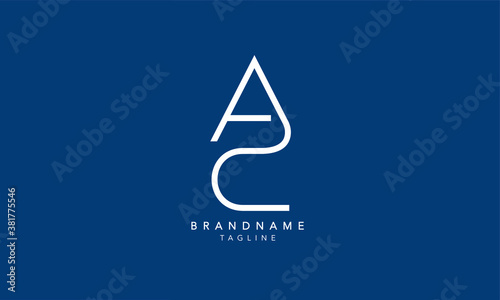 Alphabet letters Initials Monogram logo AC, CA, A and C