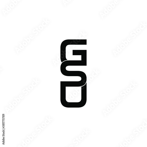 gsu letter original monogram logo design © ahmad ayub prayitno