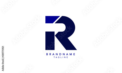 Alphabet letters Initials Monogram logo IR, RI, I and R