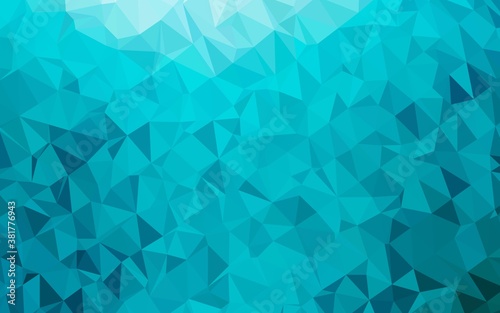 Light BLUE vector blurry triangle pattern. Colorful illustration in abstract style with gradient. Polygonal design for your web site.