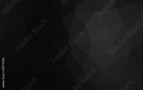 Dark Silver, Gray vector low poly layout. Colorful abstract illustration with gradient. Elegant pattern for a brand book.