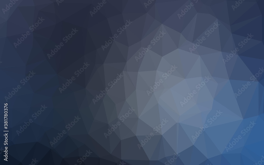 Obraz premium Dark BLUE vector abstract polygonal texture. Brand new colorful illustration in with gradient. Completely new template for your business design.