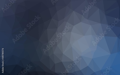 Dark BLUE vector abstract polygonal texture. Brand new colorful illustration in with gradient. Completely new template for your business design.