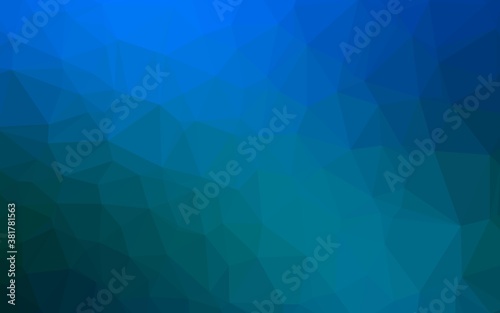 Light BLUE vector abstract polygonal texture. Modern geometrical abstract illustration with gradient. Polygonal design for your web site.