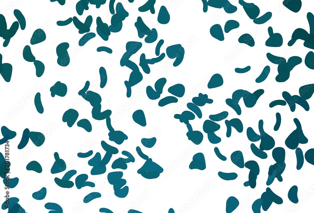 Light BLUE vector texture with random forms.