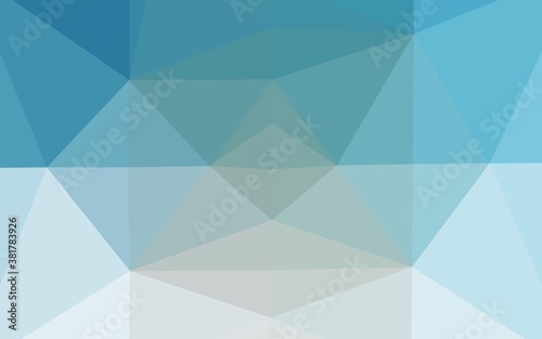 Light BLUE vector blurry triangle template. An elegant bright illustration with gradient. The best triangular design for your business.