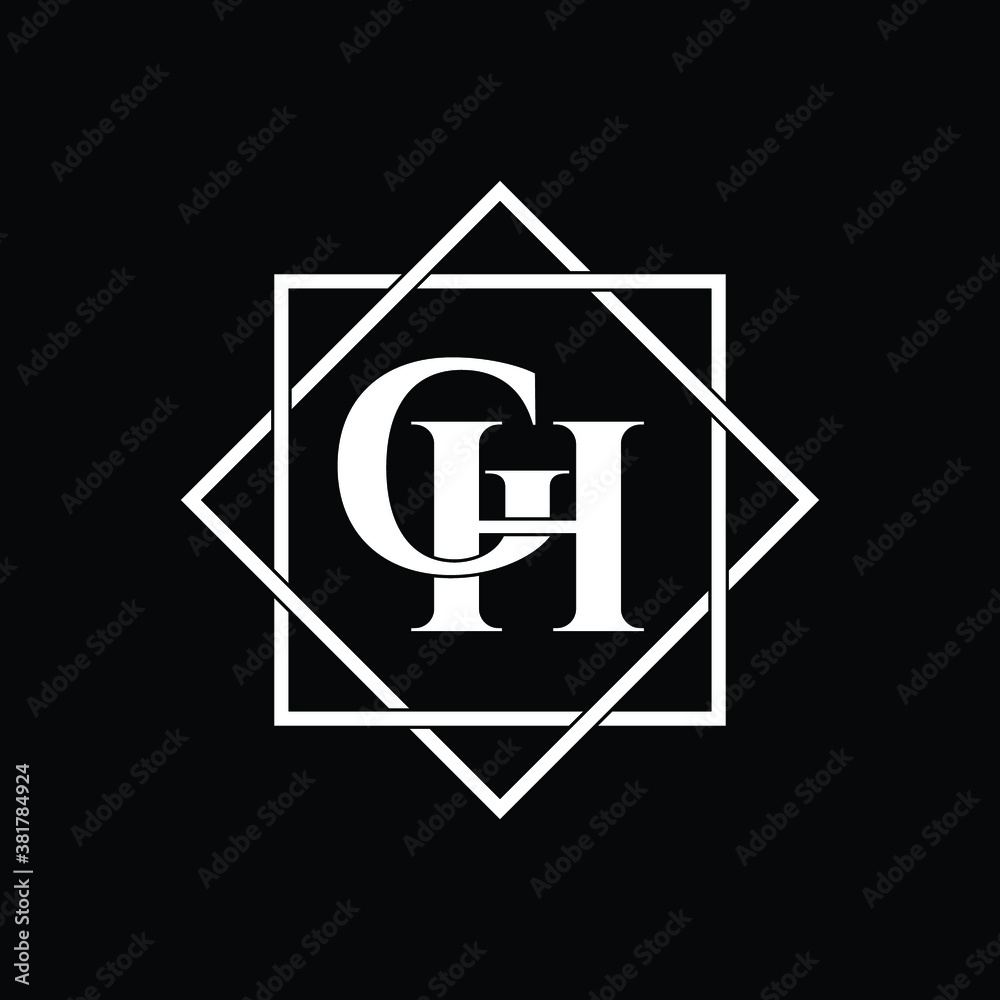 Letter GH luxury logo design vector Letter GH luxury logo design vector