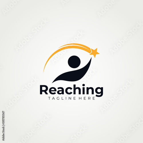 take a star logo icon vector isolated