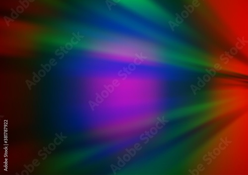 Dark Multicolor, Rainbow vector modern bokeh pattern. A vague abstract illustration with gradient. A new texture for your design.