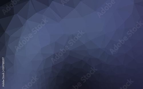 Dark BLUE vector abstract polygonal texture. Colorful illustration in abstract style with gradient. Brand new design for your business.
