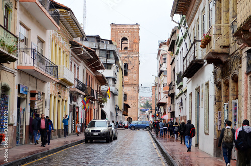 Cuenca, Ecuador - Old Town Street