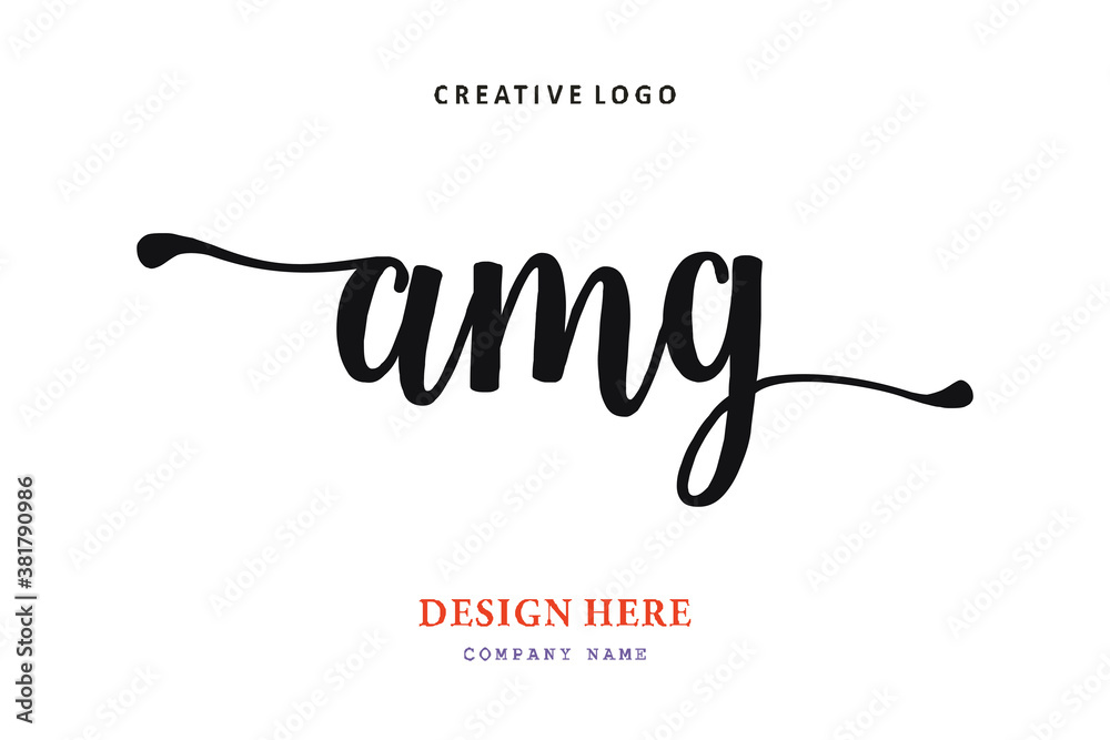 pharmacy logo letter AMG is simple, easy to understand and ...