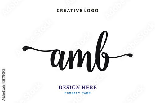 pharmacy logo letter AMB is simple, easy to understand and authoritative
