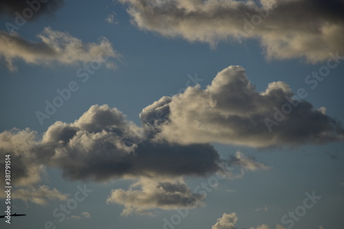 clouds against blue sky