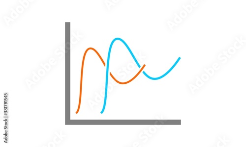 Statistic diagram vector