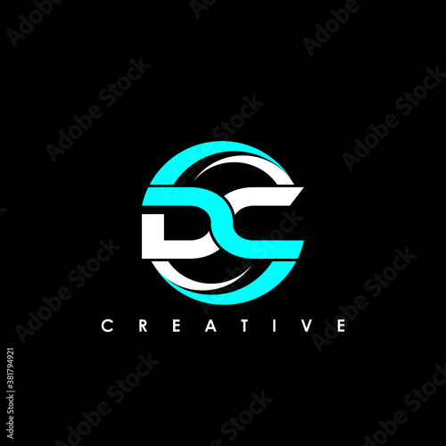 DC letter logo template vector illustration graphic design
