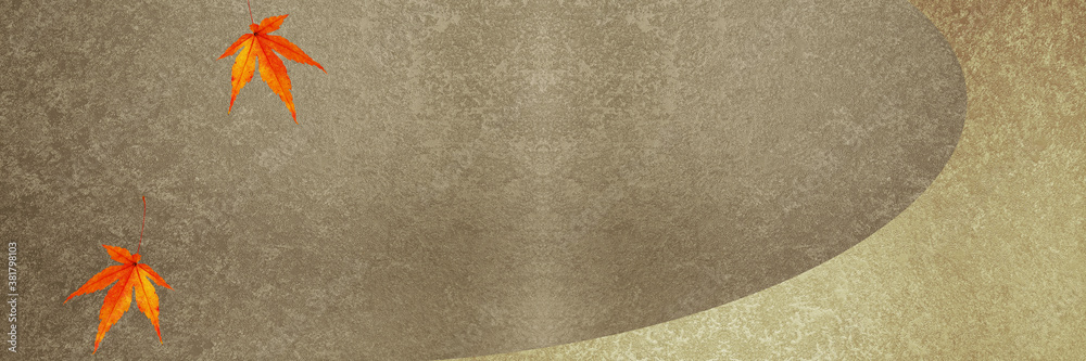 Fototapeta premium もみじと金屏風