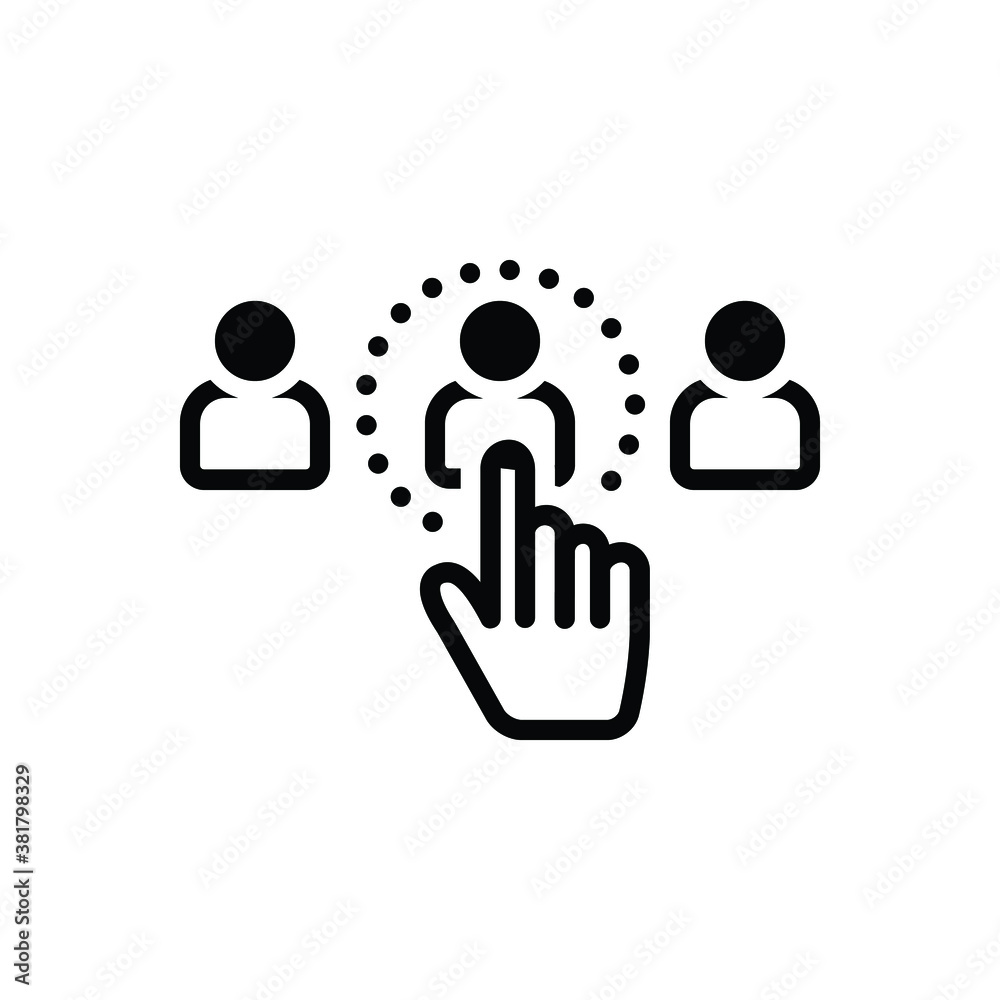 Black solid icon for choose Black solid icon for choose