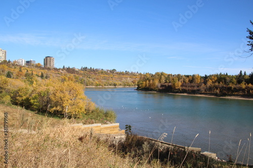Calm On The North Saskatchewan River, Dawson Park, Edmonton, Alberta