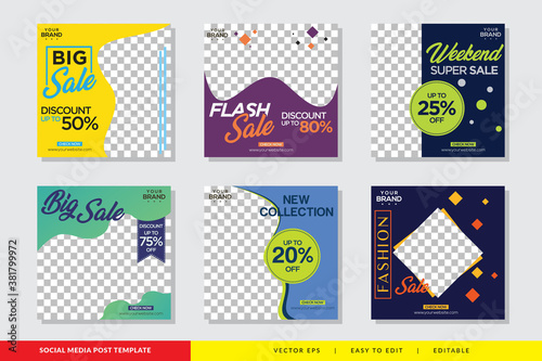 Social Media Banner Post Template Collection