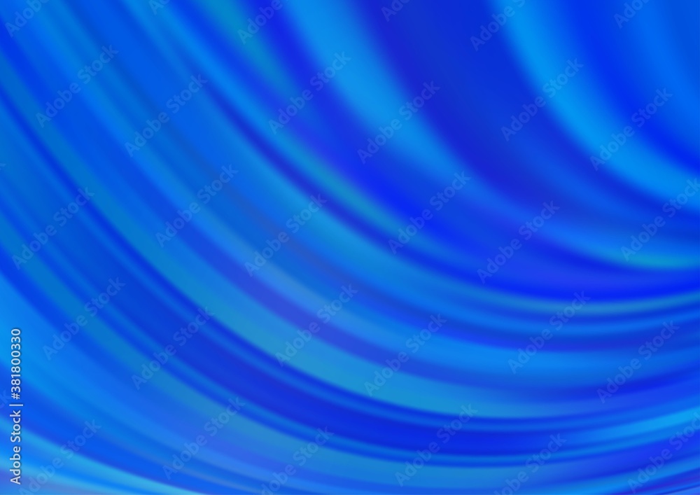 Light BLUE vector pattern with bent ribbons. Creative illustration in halftone marble style with gradient. Pattern for your business design.
