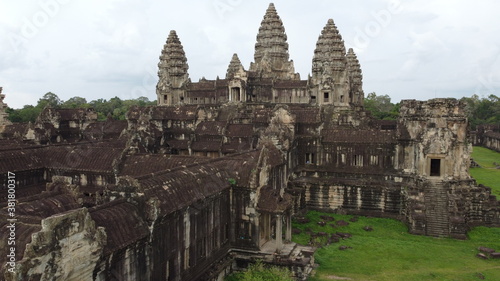 Angkor Wat aerial footage