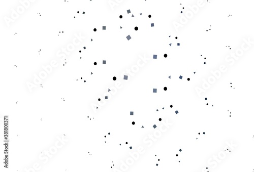 Light BLUE vector pattern in polygonal style with circles.
