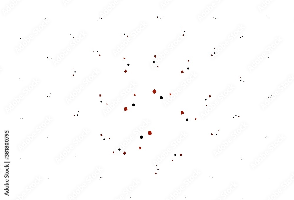 Obraz premium Light Red vector texture in poly style with circles, cubes.